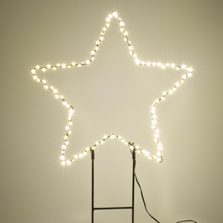 Lumineo Tuinsteker kerst | Ster (110 micro LEDs, Ø 38 cm) 493373 K151000650 - 