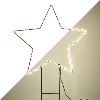 Lumineo Tuinsteker kerst | Ster (110 micro leds, Ø 38 cm) 493373 K151000650 - 1