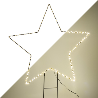 Lumineo Tuinsteker kerst | Ster (180 micro leds, Ø 58 cm) 493374 K151000651 - 1