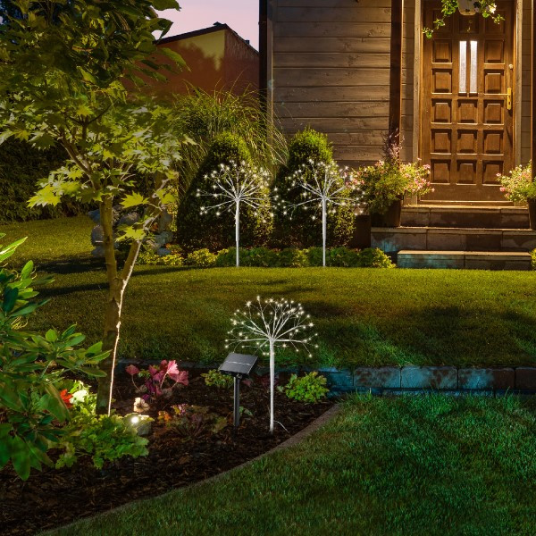 Lumineo Tuinsteker op zonne-energie | Lumineo | 200 x 45 cm | 3 stuks (180 leds, Schemersensor, Poolster, Twinkelend, Buiten) 496300 K151200083 - 6