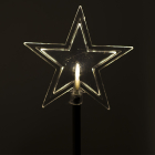 Lumineo Tuinsteker op zonne-energie | Lumineo | 210 x 1.5 x 24 cm | 8 stuks (8 leds, Schemersensor, Ster, Twinkelend, Buiten) 496370 K151200086 - 2