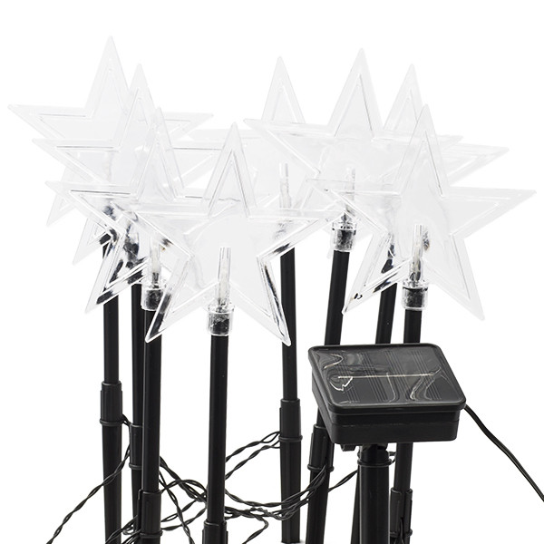 Lumineo Tuinsteker op zonne-energie | Lumineo | 210 x 1.5 x 24 cm | 8 stuks (8 leds, Schemersensor, Ster, Twinkelend, Buiten) 496370 K151200086 - 5