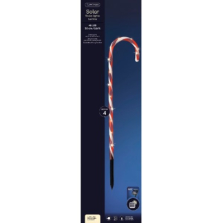Lumineo Tuinsteker op zonne-energie | Lumineo | 300 x 1.7 x 50 cm | 4 stuks (48 leds, Schemersensor, Zuurstok, Twinkelend, Buiten) 496364 K151200085 - 3