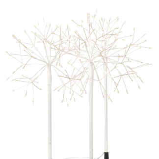 Lumineo Tuinsteker op zonne-energie | Lumineo | 3 stuks (180 leds, 200 x 45 cm, Schemersensor, Poolster, Twinkelend, Buiten) 496300 K151200083 - 3