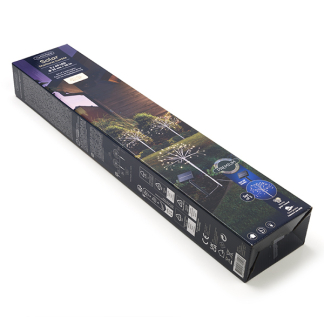 Lumineo Tuinsteker op zonne-energie | Lumineo | 3 stuks (180 leds, 200 x 45 cm, Schemersensor, Poolster, Twinkelend, Buiten) 496300 K151200083 - 5
