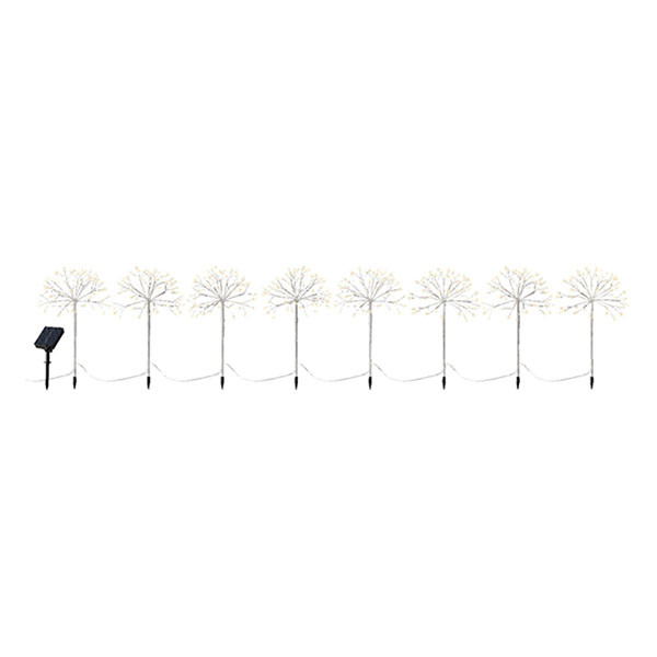 Lumineo Tuinsteker op zonne-energie | Lumineo | 8 stuks (480 leds, 200 x 45 cm, Poolster, Twinkelend, Buiten) 496301 K151200084 - 1