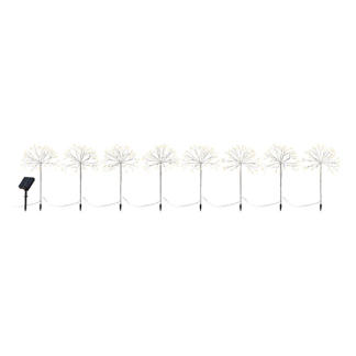 Lumineo Tuinsteker op zonne-energie | Lumineo | 8 stuks (480 leds, 200 x 45 cm, Poolster, Twinkelend, Buiten) 496301 K151200084 - 1