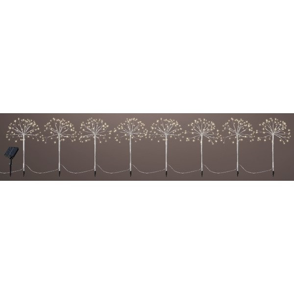 Lumineo Tuinsteker op zonne-energie | Lumineo | 8 stuks (480 leds, 200 x 45 cm, Poolster, Twinkelend, Buiten) 496301 K151200084 - 2