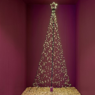 Lumineo Vlaggenmast kerstboom | Lumineo | Ø 1.6 x 5 meter (836 leds, Twinkelend, Timer, Buiten) 490318 K151200088 - 1