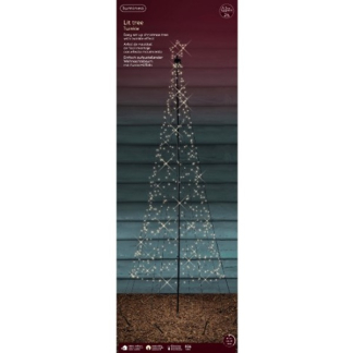 Lumineo Vlaggenmast kerstboom | Lumineo | Ø 1.6 x 5 meter (836 leds, Twinkelend, Timer, Buiten) 490318 K151200088 - 3