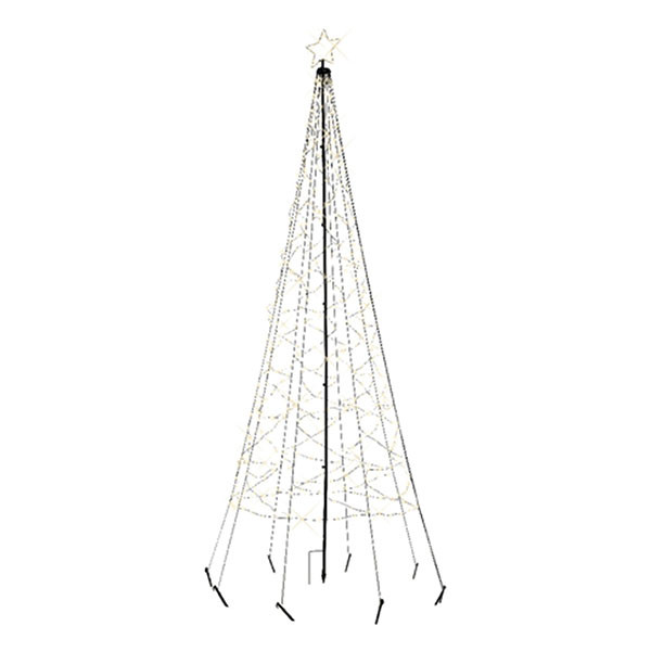 Lumineo Vlaggenmast kerstboom | Lumineo | Ø 1 x 3.2 meter (480 leds, Twinkelend, Timer, Buiten) 490317 K151200087 - 1