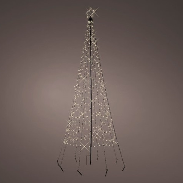 Lumineo Vlaggenmast kerstboom | Lumineo | Ø 1 x 3.2 meter (480 leds, Twinkelend, Timer, Buiten) 490317 K151200087 - 2