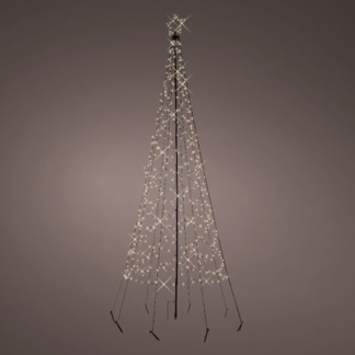 Lumineo Vlaggenmast kerstboom | Lumineo | Ø 1 x 3.2 meter (480 leds, Twinkelend, Timer, Buiten) 490317 K151200087 - 2