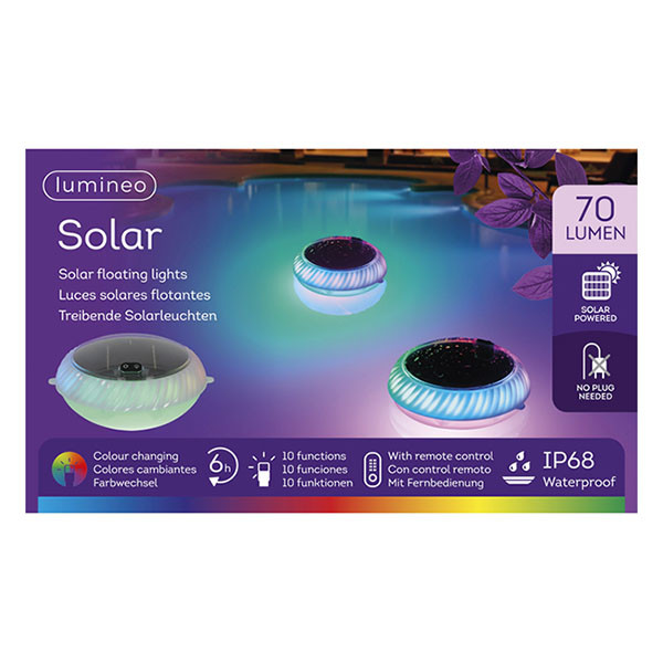 Lumineo Zwembadlamp | Lumineo | 19.4 x 17.8 x 10 cm (Led, Afstandsbediening, Solar, Gekleurd) 891736 K170105783 - 6