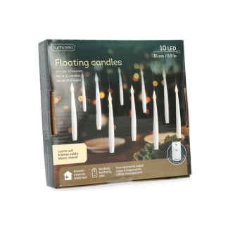 Lumineo Zwevende kaarsen | Lumineo | 15 cm (10 leds, Batterijen, Binnen) 489599 K151200180 - 5