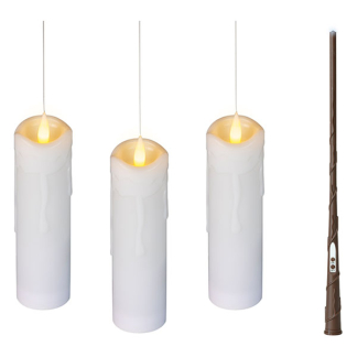 Lumineo Zwevende kaarsen | Lumineo | Set van 3 (Toverstaf afstandsbediening, Binnen, Batterijen, Warm wit licht) 486729 K151001779