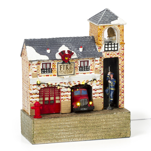 Luville Kerstdorp | Brandweerkazerne | Luville (Led, Batterijen) 1142346 K150303374 - 1