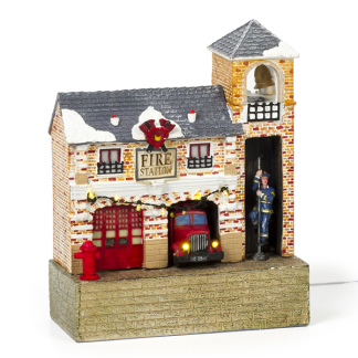 Luville Kerstdorp | Brandweerkazerne | Luville (Led, Batterijen) 1142346 K150303374 - 1
