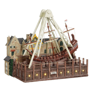 Luville Kerstdorp figuren | Halve Maen | Luville | 29 x 21 x 26 cm (Led, Batterijen) 1143828 K150303365 - 1