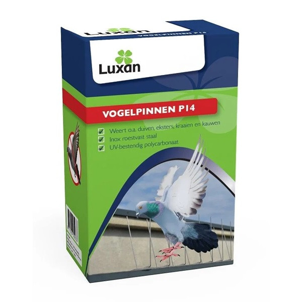 Luxan Vogelpinnen | Luxan | 5 stuks | 33 x 11 cm (RVS, Diervriendelijk) LUX146330 K170105699 - 1