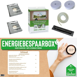 Mac Lean Energie bespaarbox | Mac Lean | Maat L (7 delig, Radiatorfolie, Raamfolie, Tochtstrips, Brievenbusborstel) 5200051 K100702829 - 2