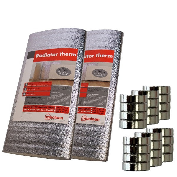 Mac Lean Radiatorfolie | Mac Lean | 4 x 0.5 meter (Isolatiebox, Inclusief magneten, Energiebesparend) 414131 K100702823 - 1