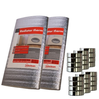 Mac Lean Radiatorfolie | Mac Lean | 4 x 0.5 meter (Isolatiebox, Inclusief magneten, Energiebesparend) 414131 K100702823