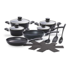 Magnani Pannenset | Magnani | 15-delig (Antiaanbaklaag, Alle warmtebronnen, Aluminium, Zwart) KEU.MG.0069.007.ZW K180107488 - 1