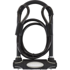 Beugelslot fiets | Master Lock | 8274EURDPRO (11 x 21 cm, U-vorm, Stalen kabel)