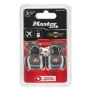 Master Lock Hangslot | Master Lock | 4681EURTBLK | 30 mm | 2 stuks (TSA-goedgekeurd) 4681EURTBLK K170105193 - 4