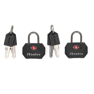 Master Lock Hangslot | Master Lock | 4681EURTBLK | 30 mm | 2 stuks (TSA-goedgekeurd) 4681EURTBLK K170105193 - 1