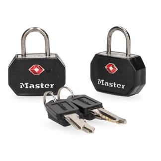 Master Lock Hangslot | Master Lock | 4681EURTBLK | 30 mm | 2 stuks (TSA-goedgekeurd) 4681EURTBLK K170105193 - 2