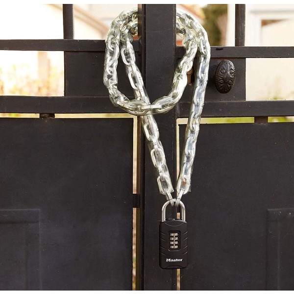Master Lock Hangslot | Master Lock | 656EURDBLK | 48 mm (Cijferslot, Herstelsleutel, Stalen beugel) 656EURDBLK K170404622 - 3