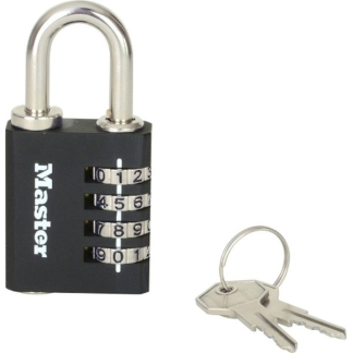 Master Lock Hangslot | Master Lock | 7641EURDBLK (40 mm, Cijferslot, Herstelsleutel, Stalen beugel) 7641EURDBLK K170404623 - 