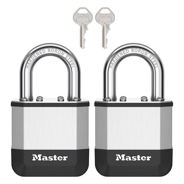 Master Lock Hangslot | Master Lock | Elite Heavy Duty Lock | 2 stuks | 45 mm (Gelamineerd staal) PK1EURT K170404777 - 1