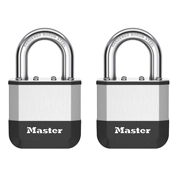 Master Lock Hangslot | Master Lock | Elite Heavy Duty Lock | 2 stuks | 52 mm (Gelamineerd staal) PK5EURT K170404784 - 1