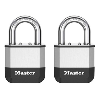 Master Lock Hangslot | Master Lock | Elite Heavy Duty Lock | 2 stuks | 52 mm (Gelamineerd staal) PK5EURT K170404784 - 1