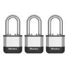 Master Lock Hangslot | Master Lock | Elite Heavy Duty Lock | 3 stuks | 45 mm (Gelamineerd staal, Lange beugel) PK1EURTRILF K170404780 - 1