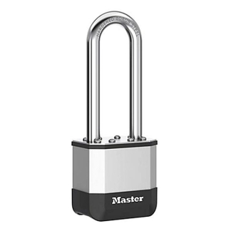 Master Lock Hangslot | Master Lock | Elite Heavy Duty Lock | 45 mm (Gelamineerd staal, Extra lange beugel) PK1EURDLJ K170404776 - 2