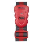 Kofferriem | Master Lock | Cijferslot | 4702EURDRED | 200 cm (Nylon, Rood)