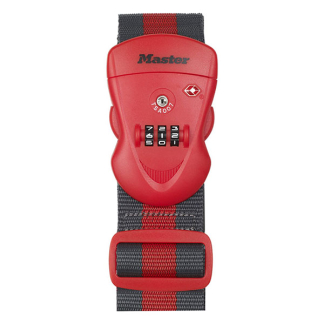 Master Lock Kofferriem | Master Lock | Cijferslot (Nylon, 200 cm, Rood) 4702EURDRED K170105192