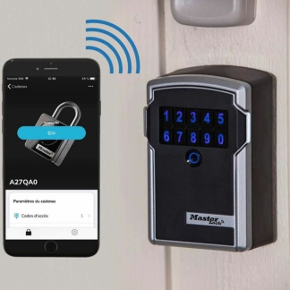 Master Lock Sleutelkluis | Master Lock | 10.5 x 4.8 x 13.8 cm (Smart, Bluetooth, Muurmontage) 5441EURD K170404349 - 4