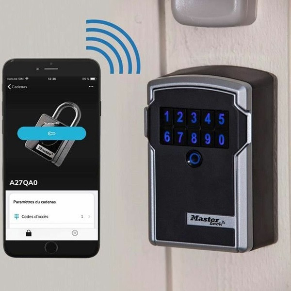 Master Lock Sleutelkluis | Master Lock | 5441EURD | 10.5 x 4.8 x 13.8 cm (Smart, Bluetooth, Muurmontage) 5441EURD K170404349 - 4