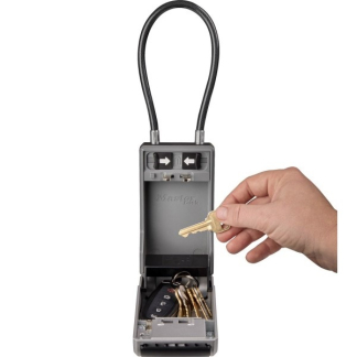 Master Lock Sleutelkluis | Master Lock | 5482EURD | 7.6 x 5.6 x 28.3 cm (Cijferslot, Flexibele kabel, Metaal) 5482EURD K170404336 - 5
