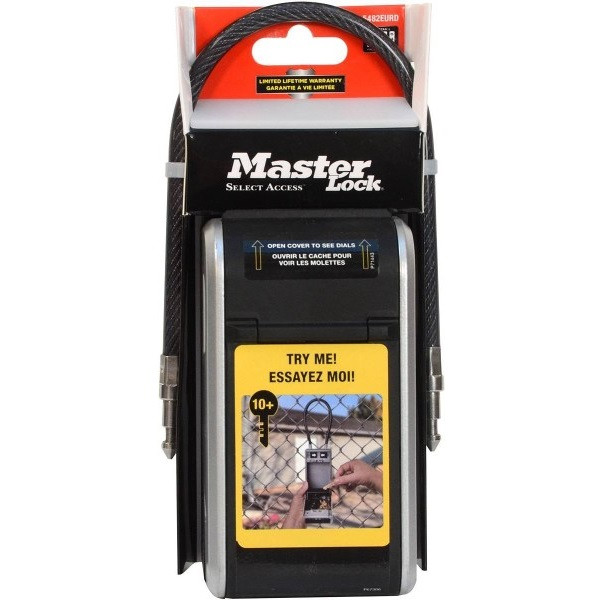 Master Lock Sleutelkluis | Master Lock | 5482EURD | 7.6 x 5.6 x 28.3 cm (Cijferslot, Flexibele kabel, Metaal) 5482EURD K170404336 - 6