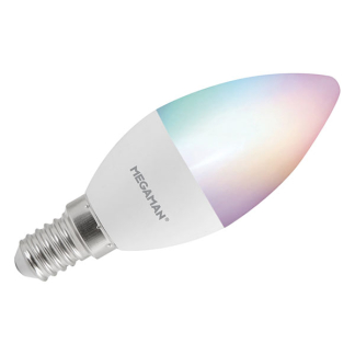 Megaman Slimme lamp E14 | Megaman | Peer (5W, 470lm, RGBW, 2700-6500K, Dimbaar) MM12345 K101303071