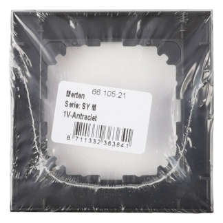 Merten Afdekraam | Merten | System M-Pure (1-voudig, Antraciet) 66.105.21 K180107960 - 4