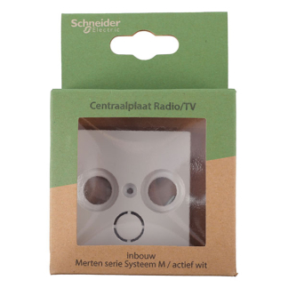 Merten Centraalplaat | Merten | System M (2 poorten, Radio, Televisie, Actief wit) 58.101.82 K180107992 - 4