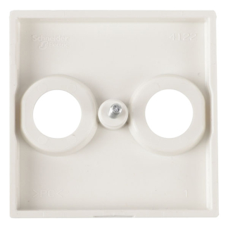 Merten Centraalplaat | Merten | System M (2 poorten, Radio, Televisie, Wit) 58.104.82 K180107993 - 2