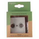 Merten Centraalplaat | Merten | System M (2 poorten, Radio, Televisie, Wit) 58.104.82 K180107993 - 4